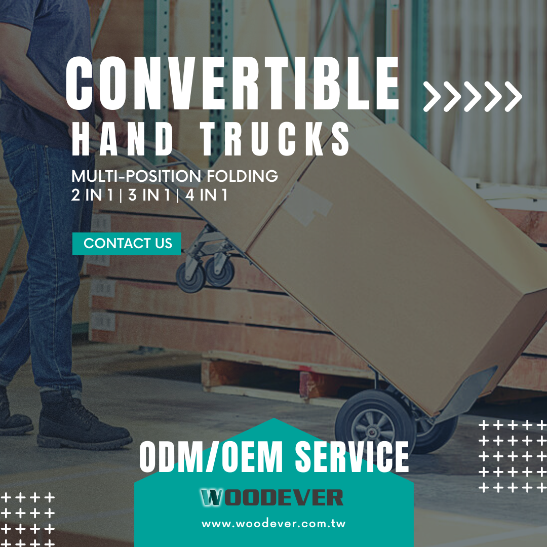 WOODEVER manufacturing facilities enable to fabrication of foldable professional hand dollies constructed from lightweight aluminum and durable steel with a load capacity of up to 1000lbs.